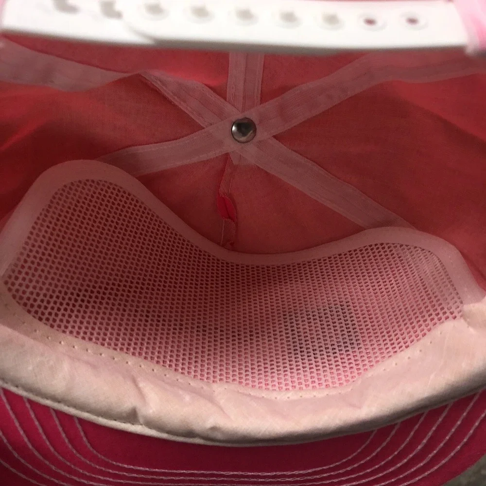 Vintage Wilson-Gregory GM Dealership Neon Snapback Hat Pink‎ 90s USA Made